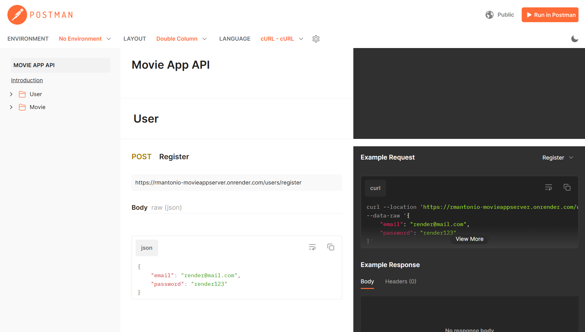 Movie App API